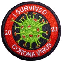 ＜未使用ベルクロ仕様パッチ 2020年私はコロナウイルスを生き残りました＞