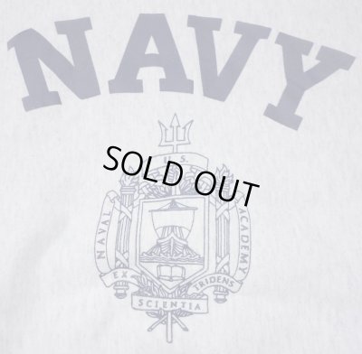 画像3: ＜US NAVY ACADEMY スウェットシャツ Lサイズ THE MIDSHIPMEN STORE リバースウィーブ USED＞
