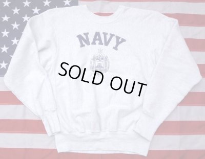画像2: ＜US NAVY ACADEMY スウェットシャツ Lサイズ THE MIDSHIPMEN STORE リバースウィーブ USED＞