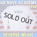 ＜US NAVY ACADEMY スウェットシャツ Sサイズ THE MIDSHIPMEN STORE リバースウィーブ USED＞