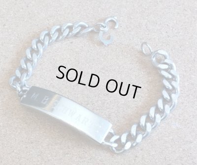 画像2: ＜ヴィンテージ WW2 実物 米軍 実名 ID ブレスレット Sterling Silver仕様＞ 