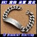 画像1: ＜ヴィンテージ WW2 実物 米軍 実名 ID ブレスレット Sterling Silver仕様＞  (1)