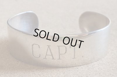 画像2: ＜ヴィンテージ 米軍 階級CAPT カフブレスレット Sterling Silver仕様＞ 