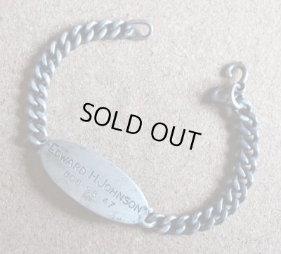 画像3: ＜ヴィンテージ 実物 WW2 米軍 実名 ID ブレスレット Sterling Silver仕様＞ 