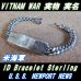 画像1: ＜ヴィンテージ 実物 ベトナム戦争 米海軍 重巡洋艦ニューポートニューズ 実名 ID ブレスレット Sterling Silver仕様＞  (1)