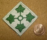 画像: ＜実物USEDパッチ 米陸軍第4歩兵師団＞