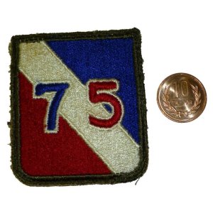 画像: ＜実物USEDカットエッジパッチ 米陸軍第75歩兵師団＞