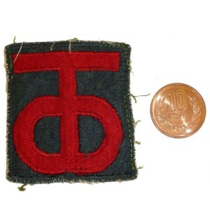 画像: ＜実物USEDカットエッジパッチ 米陸軍第90歩兵師団＞