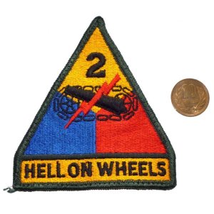 画像: ＜実物USEDパッチ 米陸軍第2機甲師団HELLON WHEELS＞
