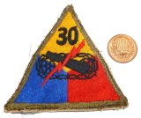 画像: ＜実物USEDカットエッジパッチ 米陸軍第30機甲師団＞