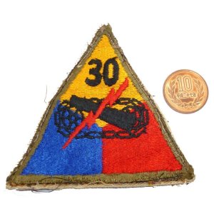 画像: ＜実物USEDカットエッジパッチ 米陸軍第30機甲師団＞