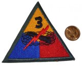画像: ＜実物USEDカットエッジパッチ 米陸軍第3機甲師団＞