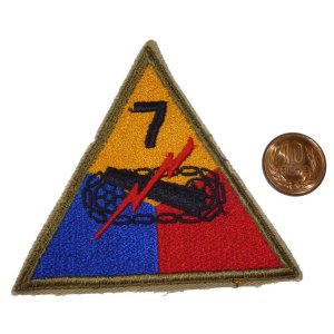 画像: ＜実物USEDカットエッジパッチ 米陸軍第7機甲師団＞