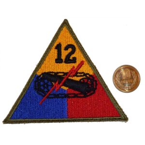 画像: ＜実物USEDカットエッジパッチ 米陸軍第12機甲師団＞
