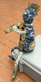 画像: ＜MIL Fabric 実物米軍各種迷彩パターンMIX　リメイク　ドール（人形）ココペリ＞