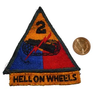 画像: ＜実物USEDパッチ 米陸軍第2機甲師団HELLON WHEELS＞