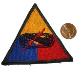 画像: ＜実物USEDカットエッジパッチ 米陸軍機甲師団＞