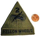 画像: ＜実物USEDパッチ 米陸軍第2機甲師団HELLON WHEELS＞