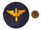 画像: ＜実物USEDカットエッジパッチ 米陸軍航空隊士官候補生/黒＞