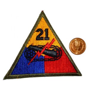画像: ＜実物USEDカットエッジパッチ 米陸軍第21機甲師団＞