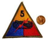 画像: ＜実物USEDカットエッジパッチ 米陸軍第5機甲師団＞