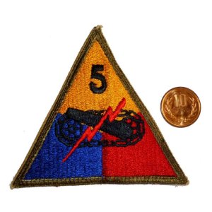 画像: ＜実物USEDカットエッジパッチ 米陸軍第5機甲師団＞