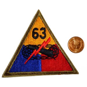画像: ＜実物USEDカットエッジパッチ 米陸軍第63機甲師団＞