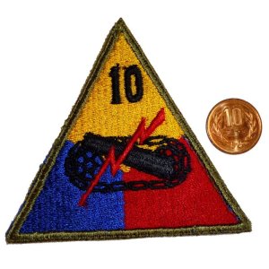 画像: ＜実物USEDカットエッジパッチ 米陸軍第10機甲師団＞