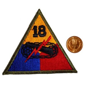 画像: ＜実物USEDカットエッジパッチ 米陸軍第18機甲師団＞