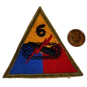 画像: ＜実物USEDカットエッジパッチ 米陸軍第6機甲師団＞