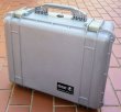 画像1: ＜実物米軍 PELICAN ペリカン 1550 CASE 色＝グレー（ACUカラー）銃器や道具入れ ケース USED＞