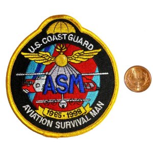 画像: ＜米湾岸警備軍 COAST GUARD 未使用パッチ AVIATION SURVIVAL MAN＞