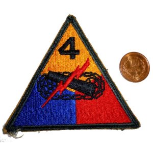 画像: ＜実物USEDカットエッジパッチ 米陸軍第4機甲師団＞