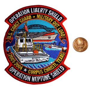 画像: ＜米湾岸警備軍 COAST GUARD 未使用パッチ 2003-2004 OPERATION LIBERTY SHIELD / OPERATION NEPTUNE SHIELD＞