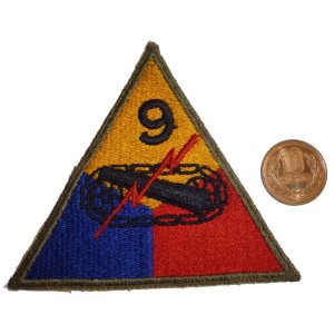画像: ＜実物USEDカットエッジパッチ 米陸軍第9機甲師団＞