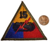 画像: ＜実物USEDカットエッジパッチ 米陸軍第15機甲師団＞