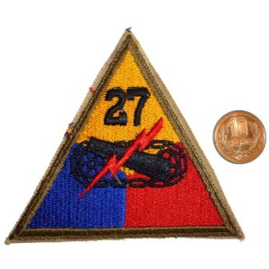 画像: ＜実物USEDカットエッジパッチ 米陸軍第27機甲師団＞