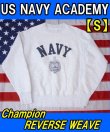 画像1: ＜US NAVY ACADEMY スウェットシャツ Sサイズ Champion リバースウィーブ USED＞