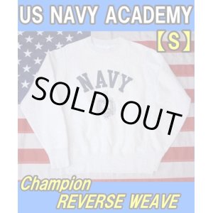 画像: ＜US NAVY ACADEMY スウェットシャツ Sサイズ Champion リバースウィーブ USED＞