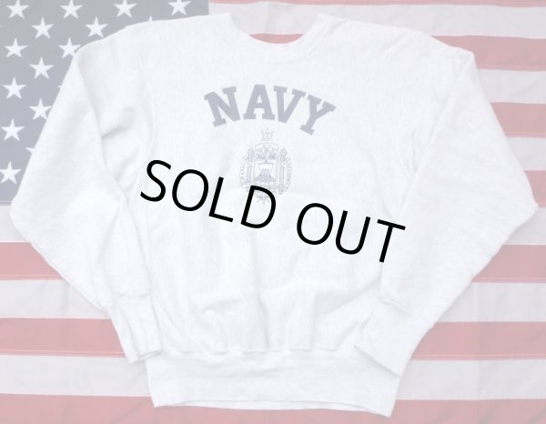 画像2: ＜US NAVY ACADEMY スウェットシャツ Lサイズ THE MIDSHIPMEN STORE リバースウィーブ USED＞