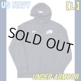 画像: ＜US NAVY ジャージ地 UNDER ARMOUR パーカー Lサイズ USED＞