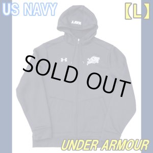 画像: ＜US NAVY ジャージ地 UNDER ARMOUR パーカー Lサイズ USED＞