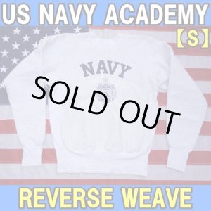 画像: ＜US NAVY ACADEMY スウェットシャツ Sサイズ THE MIDSHIPMEN STORE リバースウィーブ USED＞