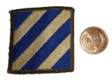画像: ＜実物USEDカットエッジパッチ 米陸軍第3歩兵師団 マーン＞