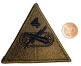 画像: ＜実物USEDパッチ 米陸軍第4機甲師団＞