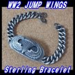 画像1: ＜ヴィンテージ WW2 JUMP WINGS 米陸軍空挺章 ブレスレット Sterling Silver仕様＞ 