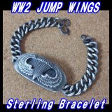 画像: ＜ヴィンテージ WW2 JUMP WINGS 米陸軍空挺章 ブレスレット Sterling Silver仕様＞ 