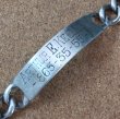画像2: ＜ヴィンテージ 実物 WW2 米軍 実名 ID ブレスレット Sterling Silver仕様＞ 