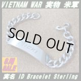 画像: ＜ヴィンテージ ベトナム戦争 実物 米軍 実名 ID ブレスレット Sterling Silver仕様＞ 