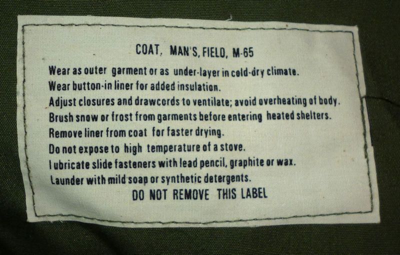 画像: ＜実物M-65 フィールドジャケット サイズ希少S/R アルミZIP 会計年1968年ベトナム戦争期 未使用品＞ 